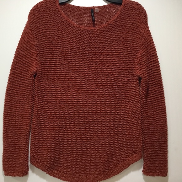 Amanda Green Rust Knit Sweater Size S - Picture 7 of 7